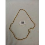 A 9ct ROPE TWIST NECK CHAIN