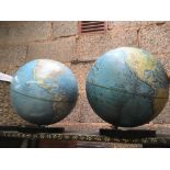 TWO NATIONAL GEOGRAPHIC GLOBES