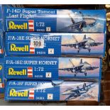 4 BOXED AEROPLANE MODELS, TOM CATS, HORNETS, BELIEVED TO BE COMPLETE