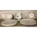 PLAIN WHITE ROYAL DOULTON BONE CHINA TEA SERVICE