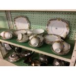 TUSCAN BONE CHINA TEA SERVICE, APPROX 35 PIECES