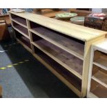 2 PAINTED PINE BOOKCASE, 1 X 5ft WIDE & 1 X 4ft 6'' WIDE