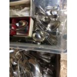 2 CARTONS OF MIXED TABLE CUTLERY