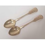 PAIR OF VICTORIAN EGG SPOONS, LONDON 1877
