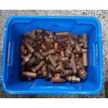 2 CARTONS OF MISC COPPER FITTINGS INCL;