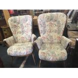 PAIR OF ERCOL GOLDEN DAWN FIRESIDE CHAIRS