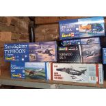 LARGE QTY OF REVELL & OTHER AIRCRAFT HELICOPTER KITS,
