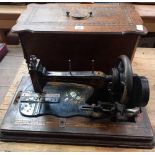 VINTAGE TABLE TOP SEWING MACHINE WITH CASE A/F