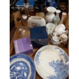 CARTON WITH MISC CHINAWARE, PLATES,