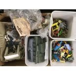 CARTON OF MISC PLASTIC & OTHER MODELLING TOYS