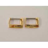 2 GOLD COLOURED 10mm OMEGA BUCKLES