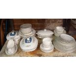 SHELF WITH MISC CHINAWARE INCL;