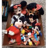 CARTON WITH MICKEY & MINNIE MOUSE SOFT TOYS
