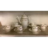 CROWN STAFFORDSHIRE COFFEE SET,