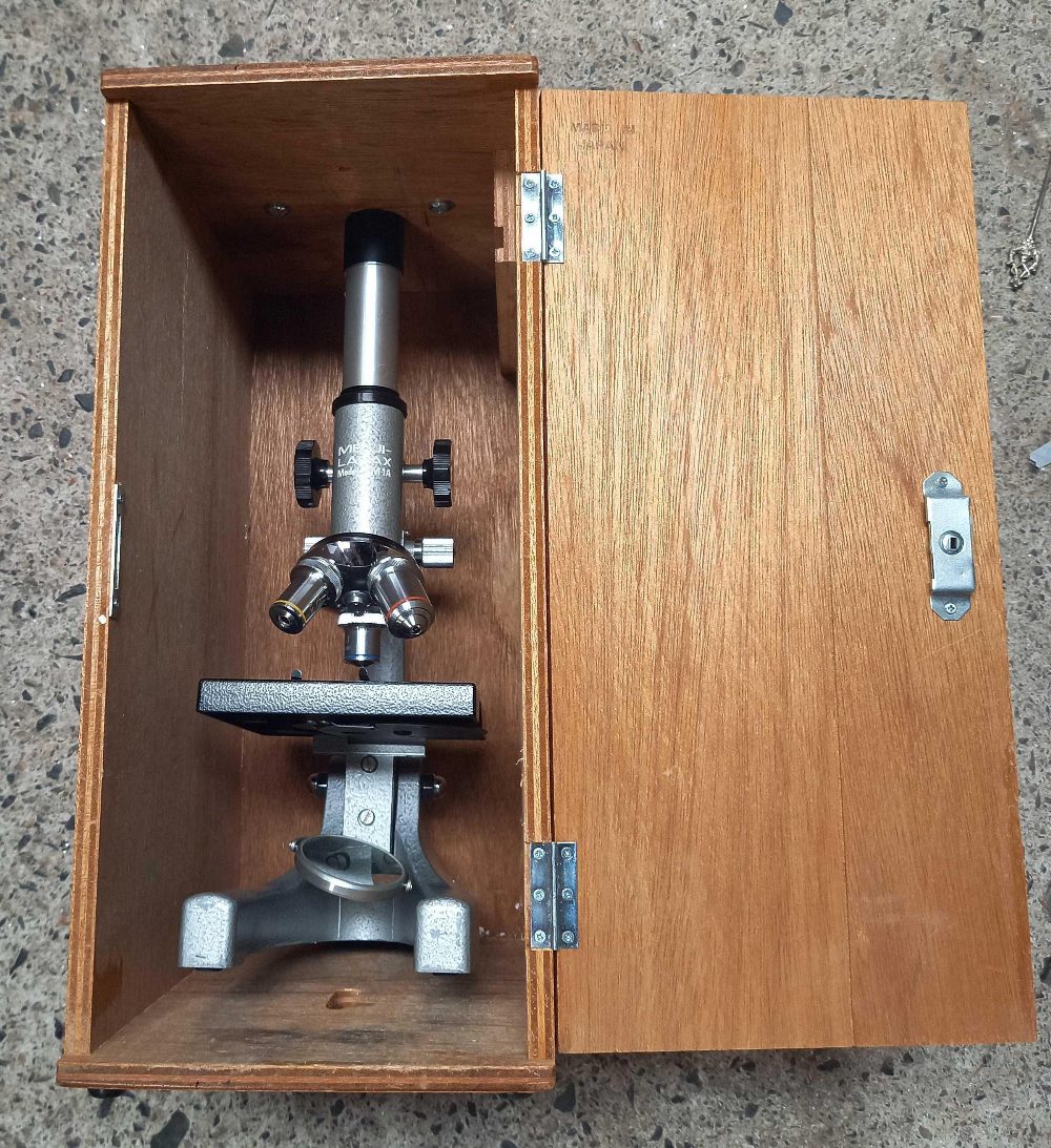 BOXED MODERN JAPANESE MICROSCOPE