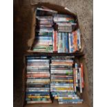 LARGE QTY OF DVD'S IN SIX CARTONS