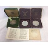 1972 SILVER CROWN BOXED & 2 1951 BOXED CROWNS