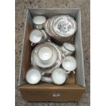 CARTON WITH TEA SET MARKED BELL CHINA