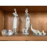 4 LLADRO FIGURINES WITH BOXES