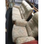 ERCOL GOLDEN DAWN 3 SEATER SETTEE & ARMCHAIR