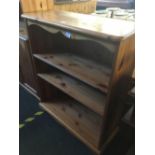 MODERN SMALL PINE BOOKCASE