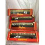 4 HORNBY GWR COACHES