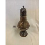 A SILVER SUGAR CASTER,