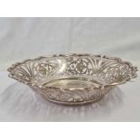 A SILVER PIERCED BASKET H/M LONDON 1899 BY J.