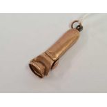 9ct GOLD CHEROOT CUTTER,