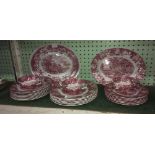 WOODS WARE PART DINNER SERVICE, APPROX 25 PIECES INCL; DINNER PLATES,