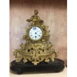 GILT MANTLE PIECE CLOCK