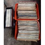 2 CARTONS & RECORD CASE OF MIXED LP'S