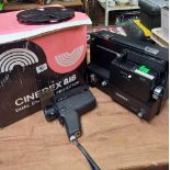 CINEREX 818 JEWEL 8mm MOVIE PROJECTOR & A HALINA SUPER 8 MOVIE CAMERS