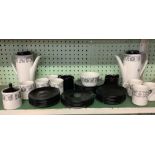 MYOTTS SILHOUETTE PART TEA/COFFEE SERVICE WITH COFFEE POT & HOT WATER JUG