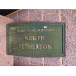 2 FORESTRY COMMISSION SIGNS FOR QUANTOCKS & NORTH PETHERTON