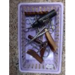 CARTON OF MISC SCISSORS & CORK SCREWS