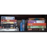 SHELF OF MISC JIGSAW PUZZLES