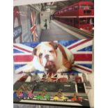 4 VARIOUS MODERN CANVAS PRINTS OF LONDON