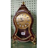 SWISS MADE STRIKING PENDULUM MANTLE CLOCK BY ELUXA WITH BRASS ADORNMENTS