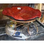 TRAY WITH MISC METAL ITEMS INCL;