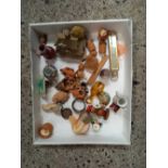 TRAY OF MISC BRIC-A-BRAC