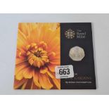 KEW GARDENS 50P BRILLIANT UNCIRCULATED COIN FOR 2009