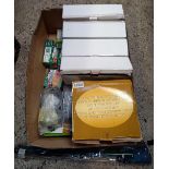 CRATE OF NEW UNUSED ITEMS INCL; LAWN EDGING, EXTERNAL LIGHT,