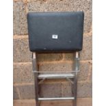 ALUMINIUM STEP STOOL & A METAL KITCHEN STEP