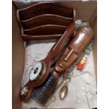 CARTON WITH LETTER RACK, BAROMETER,