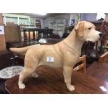 NORTH LIGHT STANDING YELLOW LABRADOR RETRIEVER FIGURINE,