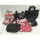 8 VARIOUS ASSORTED HANDBAGS IN NEW CONDITION,
