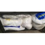 QTY OF PILLOWS & DUVET'S IN DRY CLEANERS BAGS