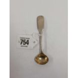 A VICTORIAN SILVER SALT SPOON 1840