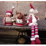 3 SMALL CHRISTMAS NOVELTY FIGURES